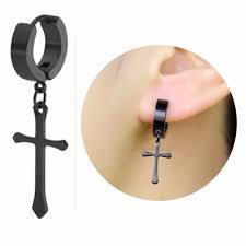 Khuyên kẹp tai titan thánh giá không cần xỏ lỗ (thánh giá kiểu) Store4girls