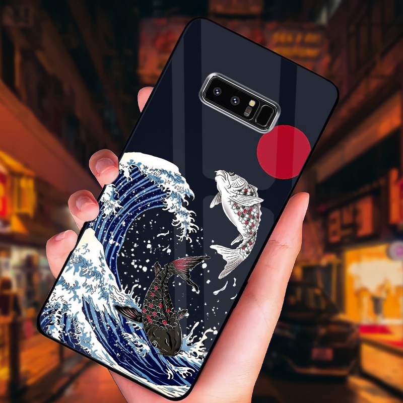 Ốp Samsung Galaxy NOTE 8 Mặt kính cường sang trọng, cao cấp, sáng bóng