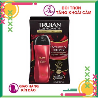 Gel bôi trơn cao cấp khơi dậy cực khoái trojan arouses and releases 88.7ml - ảnh sản phẩm 1