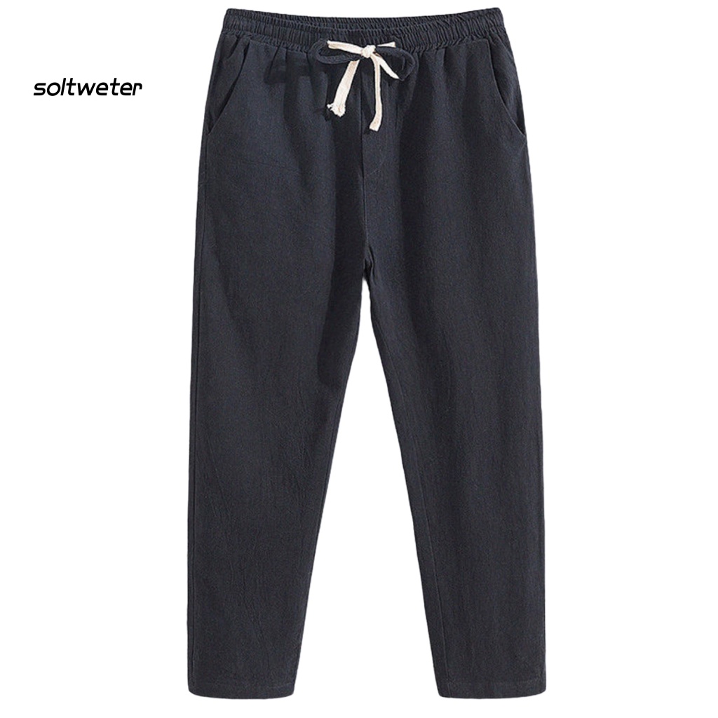 Quần Dài Thể Thao Vải Mỏng Phối Dây Rút Và Túi Cá Tính