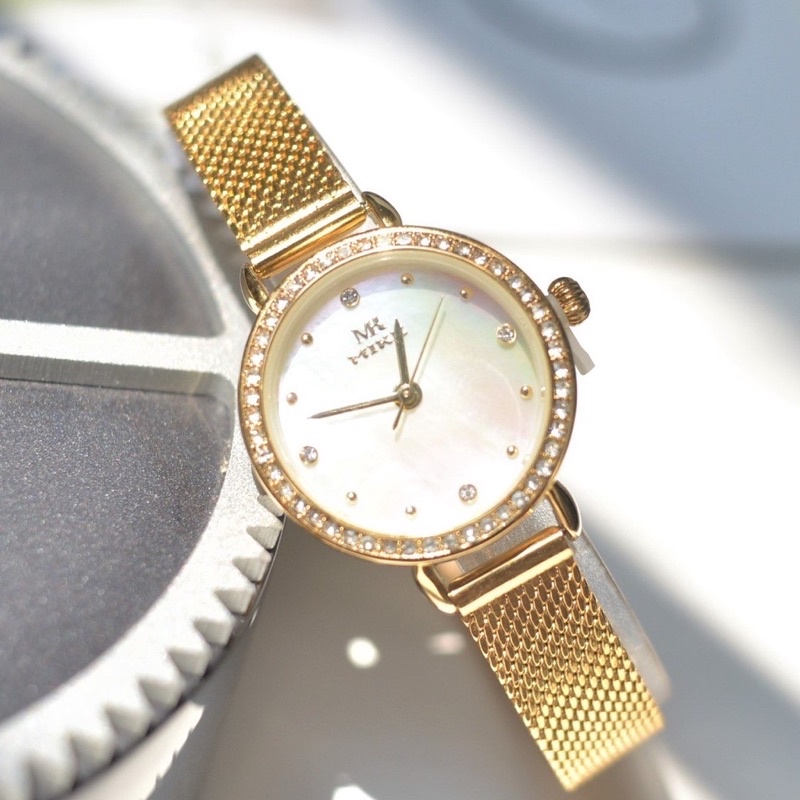 Đồng hồ nữ đẹp hiệu Mike 8401L chính hãng, thiết kế dây lụa chống nước bảo hành 12tháng