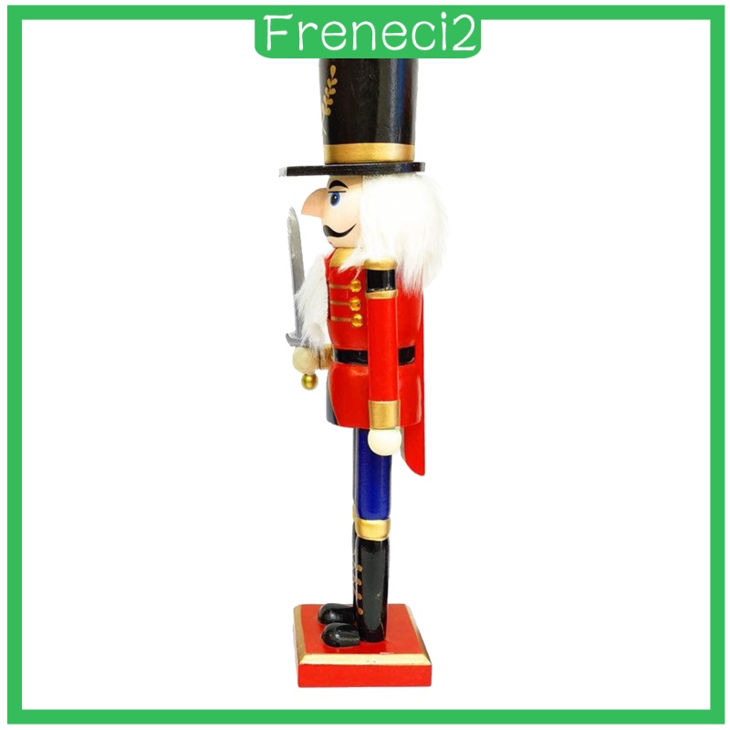 [FRENECI2] Traditional Decoration Soldier Swordsman Nutcracker 12 Inch Gift Drum