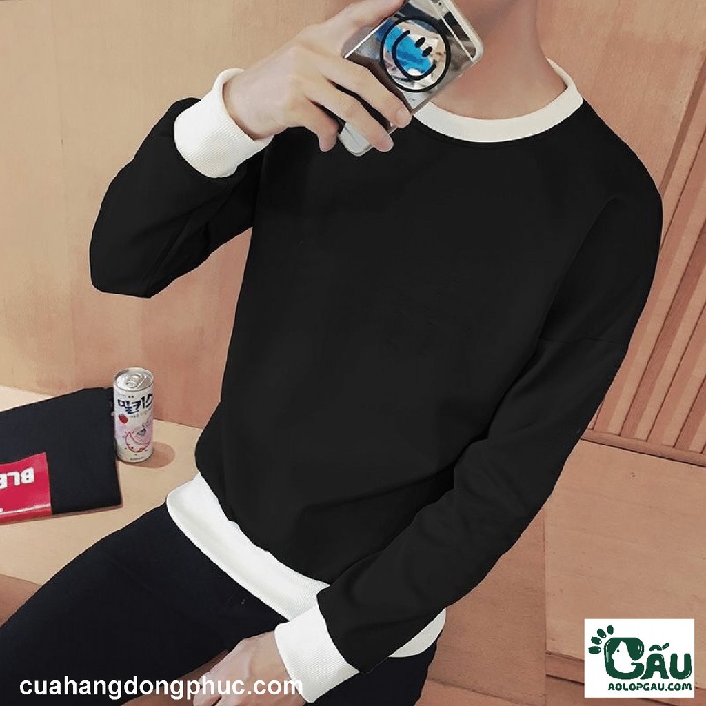 Áo sweater GẤU 194 vải thu đông co dãn, dày dặn mềm mịn form rộng phong cách Unisex - Sweater phối