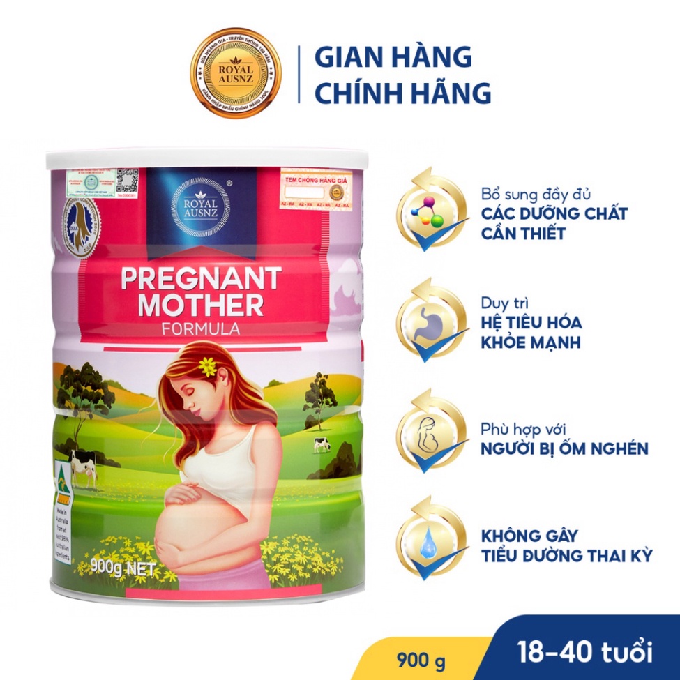 Sữa Bột Hoàng Gia Pregnant Mother Formula Dành Cho Phụ Nữ Mang Thai Royal AUSNZ 900g