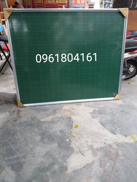 Bảng từ xanh kẻ ô ly tiểu học 1m23 x 1m50