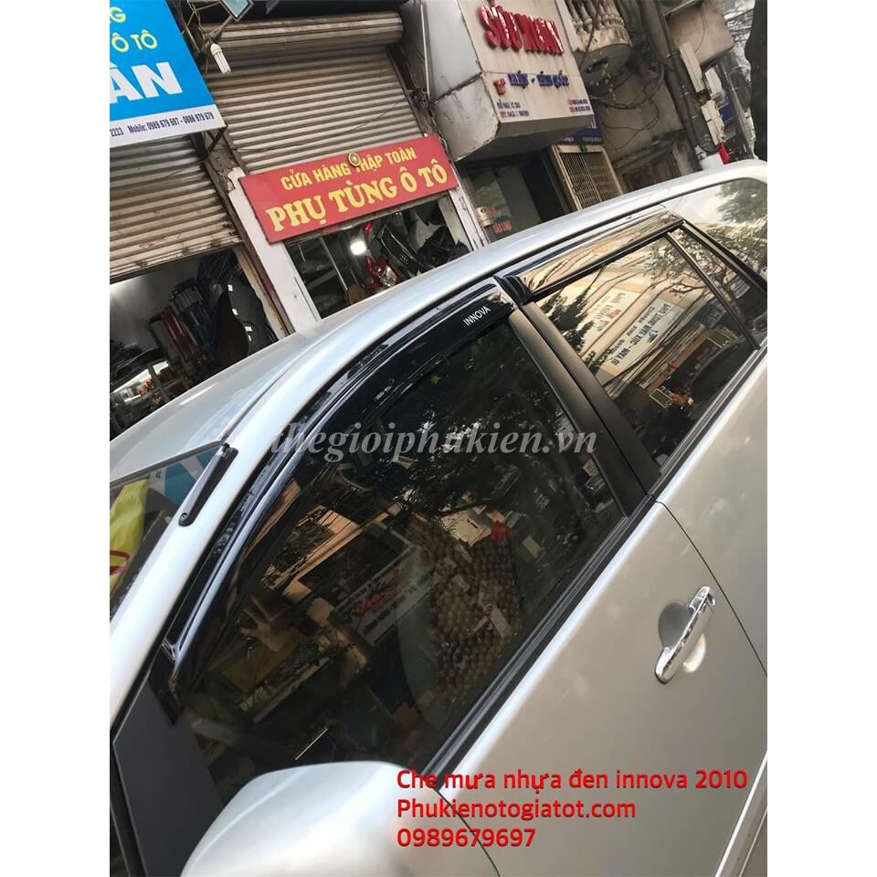 Bộ vè che mưa ABS Toyota Innova 2017-2022 (hàng cao cấp)