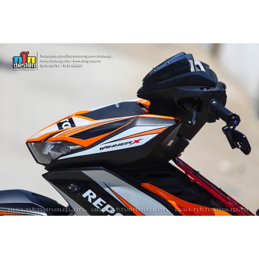 Tem Rời Dán Xe Winner X Mẫu Repsol Cam Đen Cực Hot, Hàng 3 Lớp Chất Lượng Cao