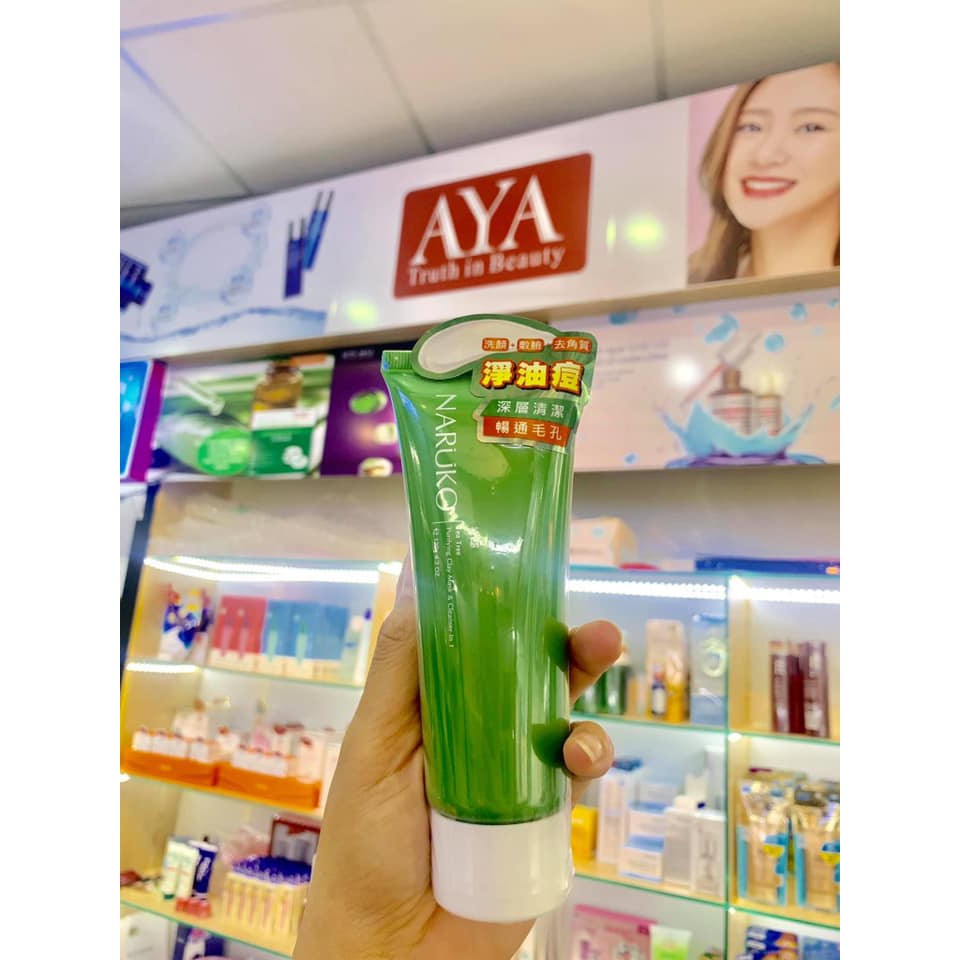 Sữa Rửa Mặt Naruko Tràm Trà TEA TREE PURIFLYING CLAY MASK AND CLEANSER IN 1 Bản Đài
