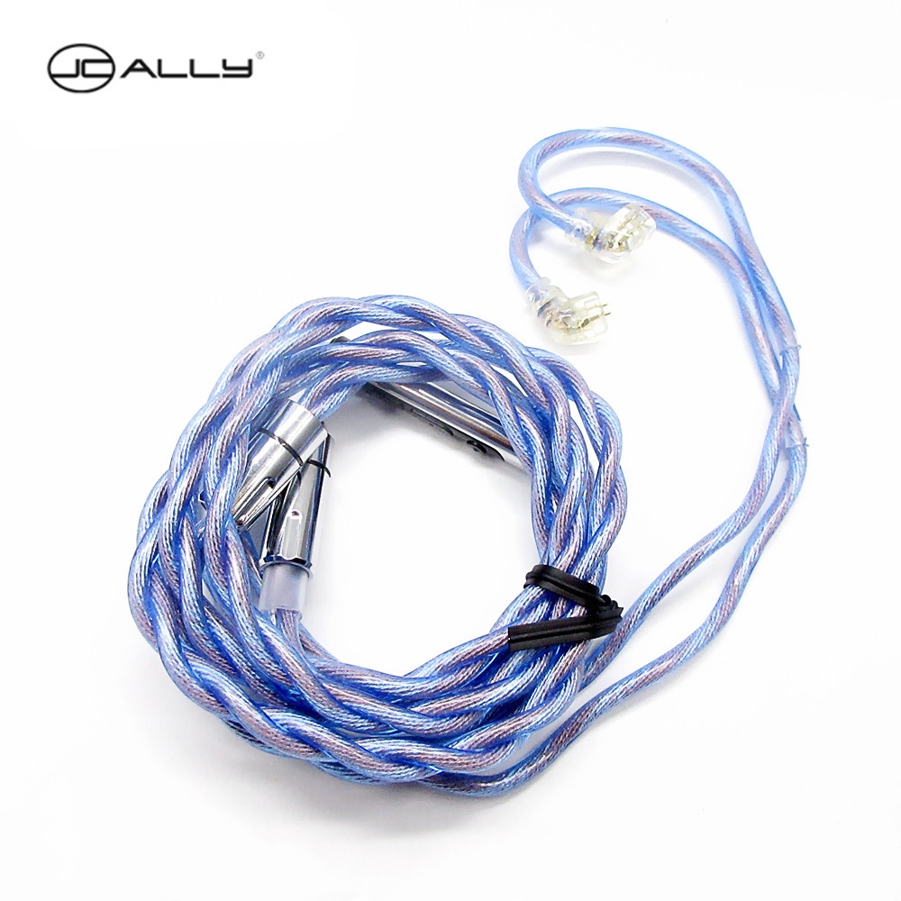 Dây Cáp Nâng Cấp JC20 Mạ Bạc 364 Lõi MMCX 2Pin 0.78mm Cho KZ EDX PRO ESX ZSN PRO X MT1 Aria TC200