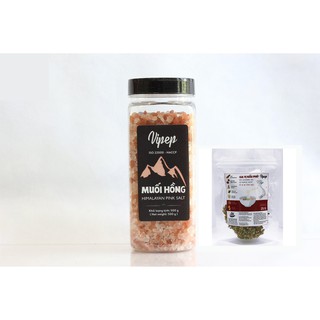 Muối Hồng Hạt Himalaya Vipep 500gr tặng Gói Gia Vị Nấu Phở Bò,Gà 25gr