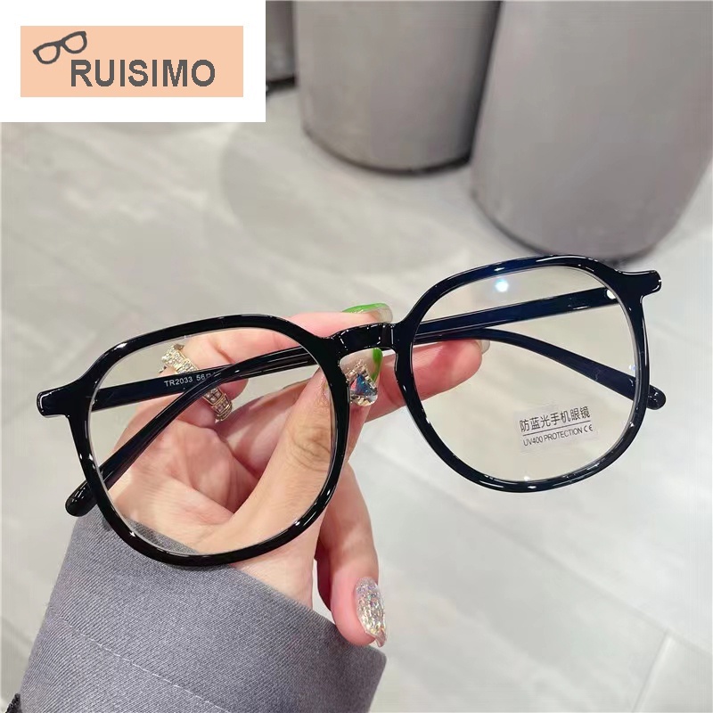 Kính Chống Bức Xạ Hàn Quốc RUISIMO 8347 Phong Cách Retro Dành Cho Nam Và Nữ