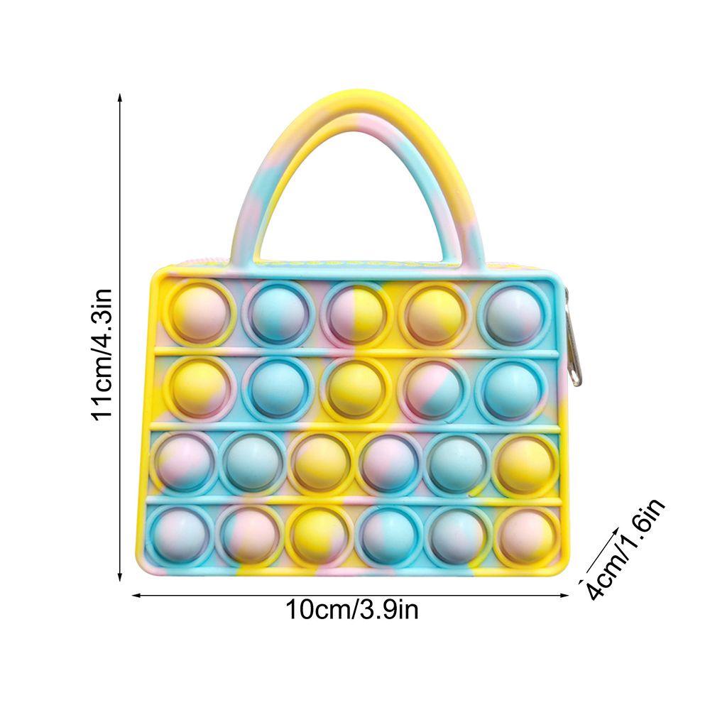 Miquel Ví Silicon Mini Đựng Tiền Xu Popite Pioneer Nút Nhấn Bong Bóng Túi Xách Cảm Biến Popper Đồ Chơi Cho Người Lớn