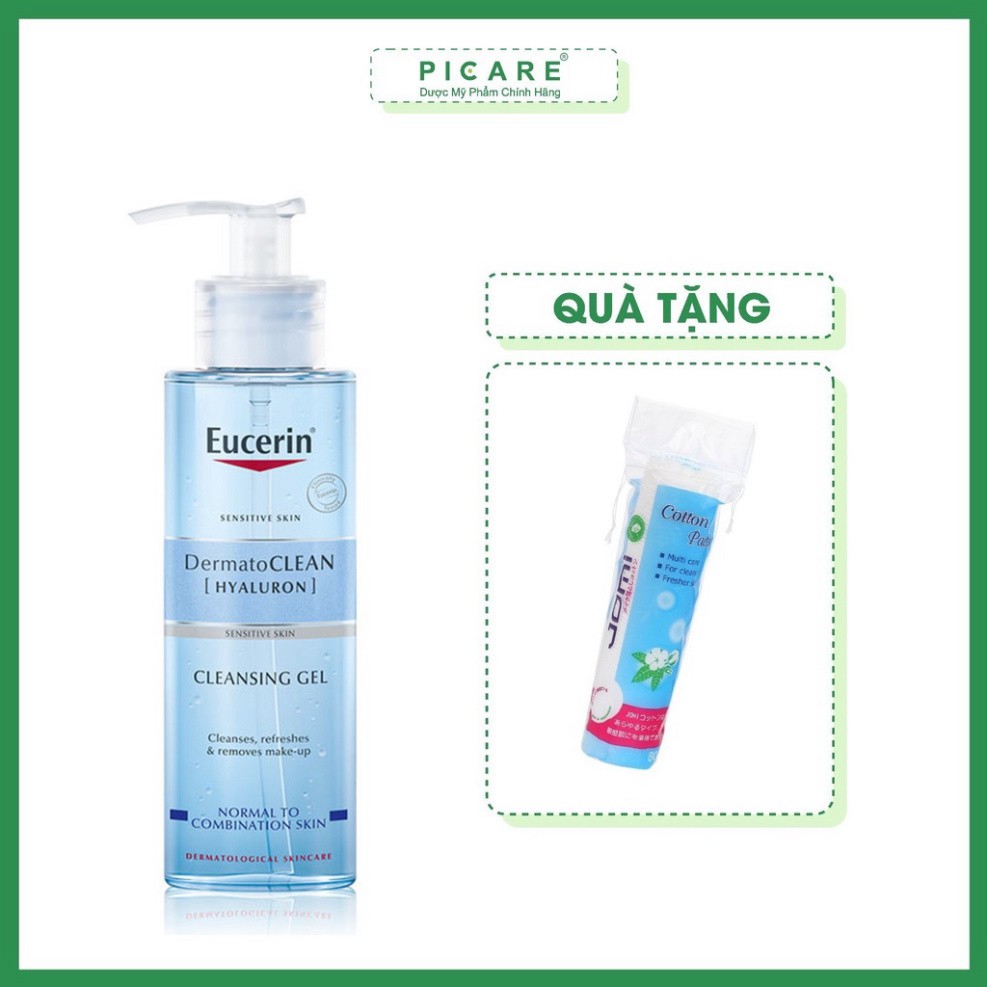 [CHÍNH HÃNG] Sữa rửa mặt dạng gel dành cho da nhạy cảm Eucerin Dermato Clean Gel 200ml - 63993