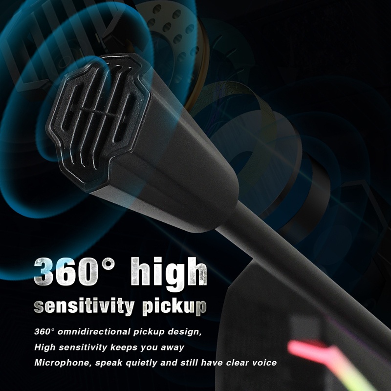 Thẻ Âm Thanh RGB USB Chất Lượng Cao Kèm MIC Cho Máy Tính