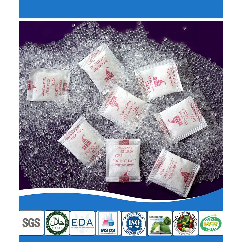 [Hot] Gói Hút Ẩm đóng túi 4 Kg loại 1/2/5/10/50/100/200g Silicagel - Hạt chống ẩm mốc, khử mùi.