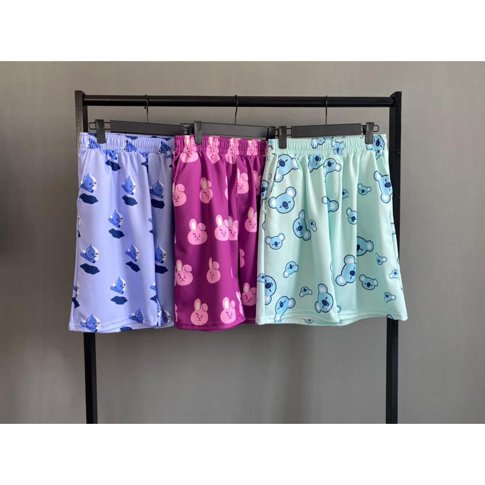 UNISEX - SHORT BTS - SHORT BT21 - SHORT CARTOON - SHORT UNISEX NAM NỮ - SHORT VANS, KOYA, COOKY, SHOOKY