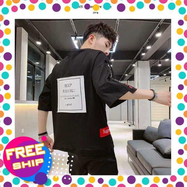 (GIÁ TỐT) FreeShip Đơn 50K ⚡️Siêu Phẩm⚡️ Hot Trend - Áo Thun Nam nữ fom Rộng tay lỡ UNISEX