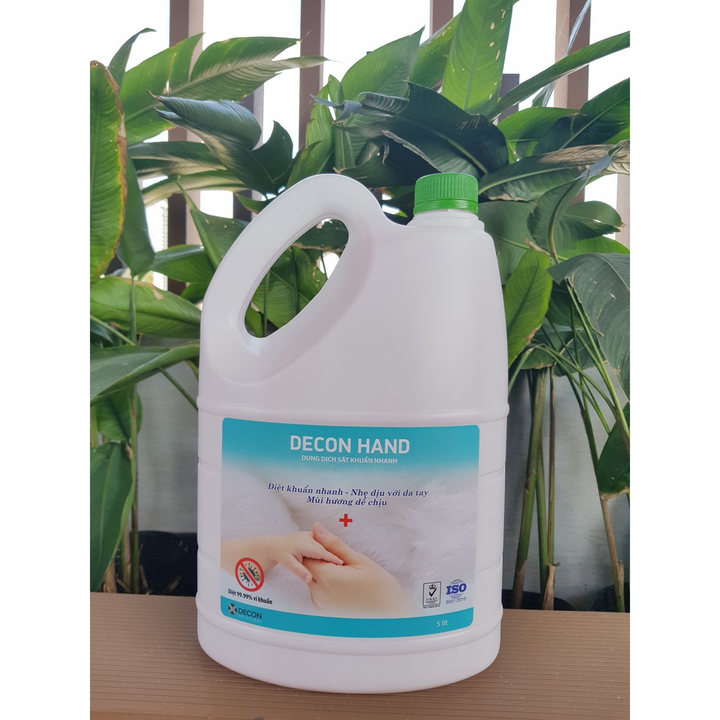 Xịt Khử Trùng Nhanh - Decon Hand Bình 5L - Không Gây Khô Da - Tiết Kiệm