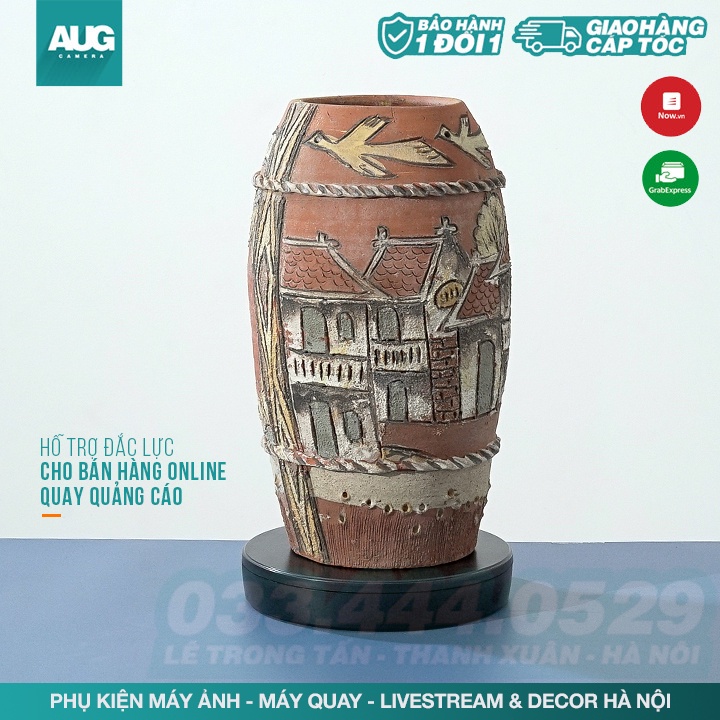 ĐẾ XOAY BÀN XOAY SẢN PHẨM 23CM - CHỊU LỰC 7KG - BÀN QUAY SẢN PHẨM, ĐẾ QUAY SẢN PHẨM - AUG Camera Hà Nội
