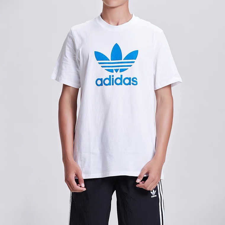 ÁO THUN NGẮN TAY KHÔNG CỔ BASIC NAM NỮ UNISEX CAO CẤP IN HÌNH ADI.DAS của KADINO, ÁO PHÔNG NGẮN TAY KHÔNG CỔ IN ADIDAS | BigBuy360 - bigbuy360.vn