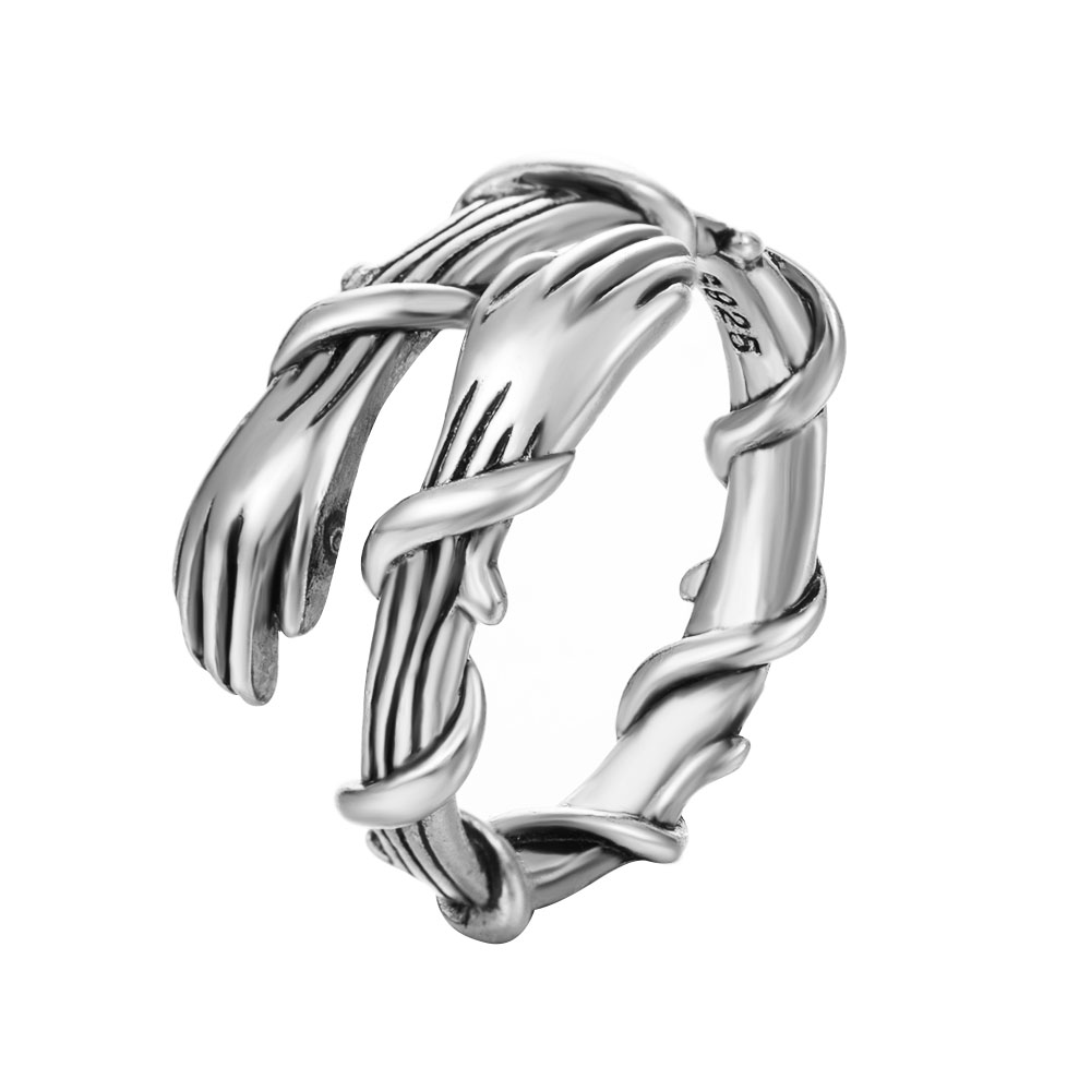 Nhẫn Đeo Tay Kim Loại Tạo Hình Bàn Tay Sáng Tạo