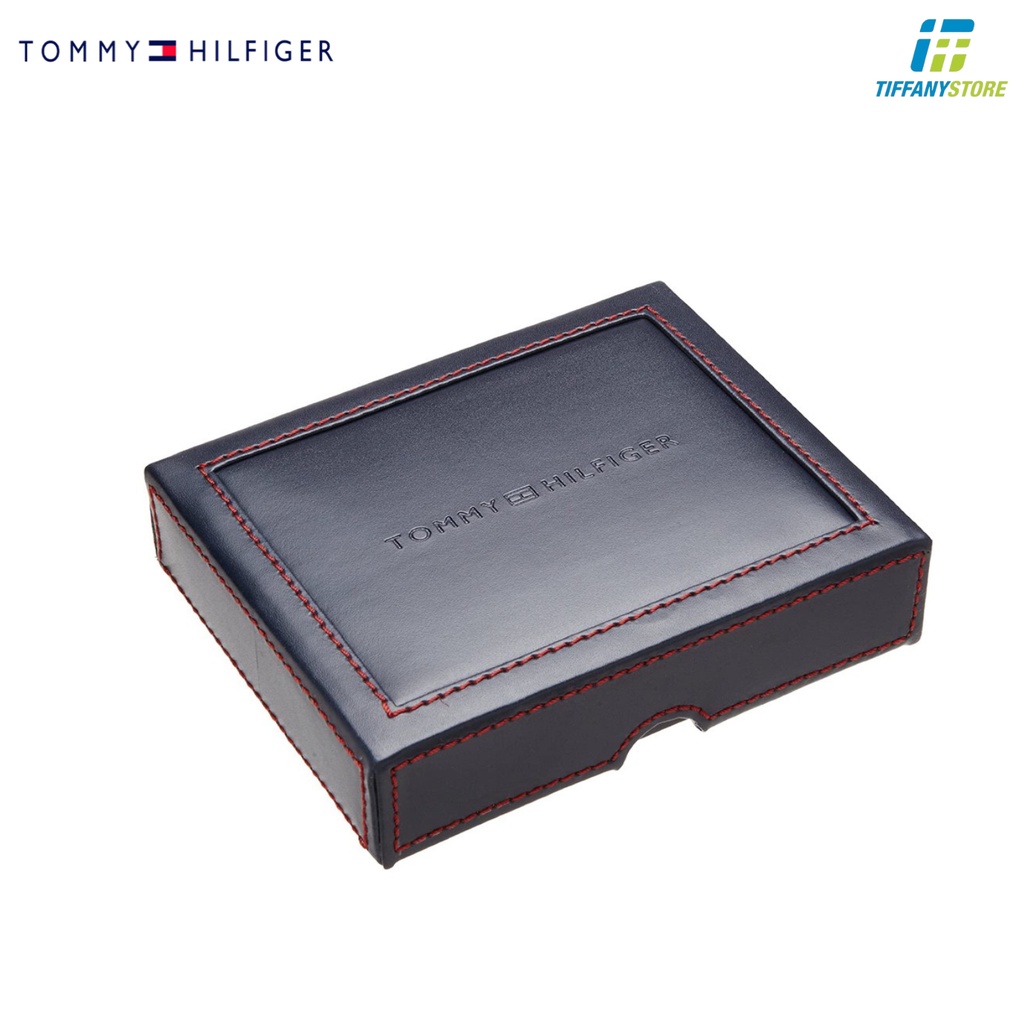 Ví nam Tommy Hilfiger Men's Leather Passcase Wallet - Màu đen - 31TL22X053