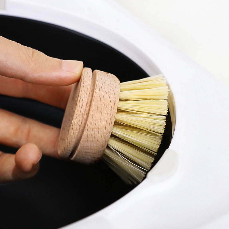 Bàn chải cán gỗ tự nhiên đa năng Brush Wood-Tonic Home hàng chính hãng dùng cho nhà bếp, nhà tắm