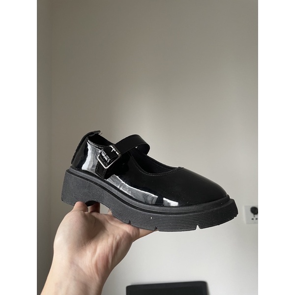 Giày Mary Jane quai cài da bóng - Giày Vintage Size 35 -  size 40