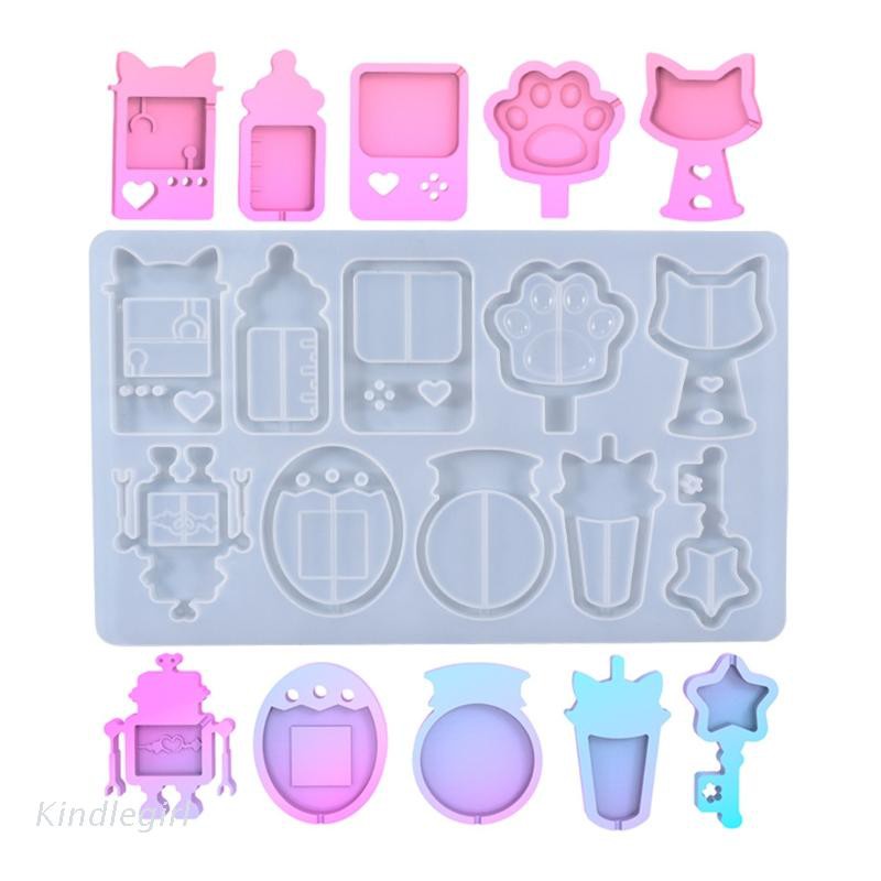 Khuôn Silicone Làm Mặt Dây Chuyền Cát Chảy Diy