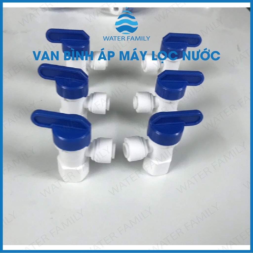 Van bình áp - van khóa ren trong 13 ra dây 6mm nối nhanh dùng trong máy lọc nước