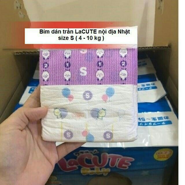 ( chopiu7) [Nhập mã giảm 10%] Bỉm nội địa💖 FREESHIP Bỉm dán trần lacute Nhật Bản s36/nb38