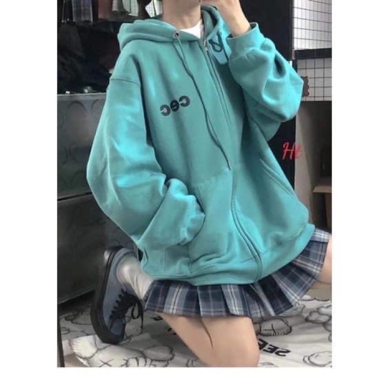 ÁO KHOÁC NỈ NGOẠI CEC FORM THỤNG TAY BỒNG