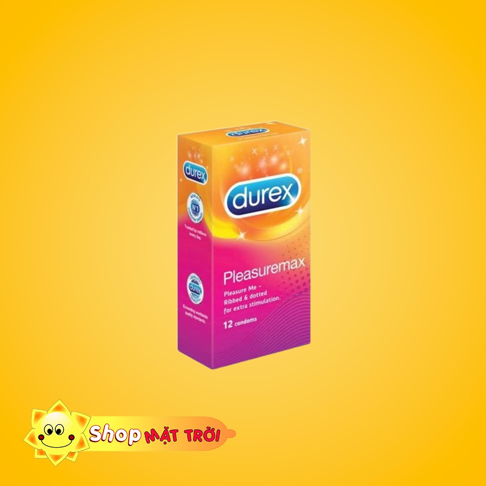 [Siêu giảm giá ]Bao cao su GÂN GAI Liti Durex Pleasuremax - 12 cái