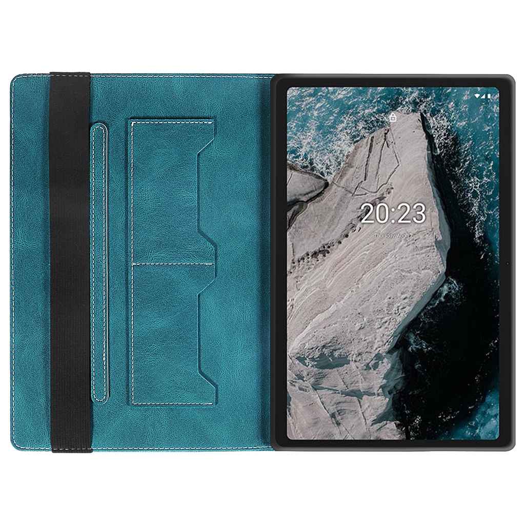 Ốp Điện Thoại Da PU Hai Màu Kèm Ngăn Đựng Thẻ Cho Nokia T20 10.4 inch