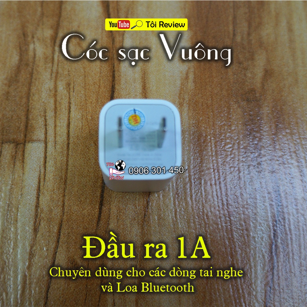 Củ sạc Chấm xanh chuyên dụng tai nghe và loa Bluetooth