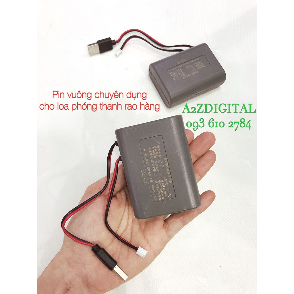 PIN SẠC VUÔNG CHUYÊN DỤNG CHO LOA PHÓNG THANH RAO HÀNG