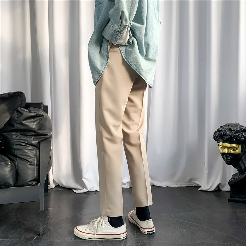 Quần vải ống rộng Hàn cao cấp màu Đen,Be co giãn - Z01 Town!