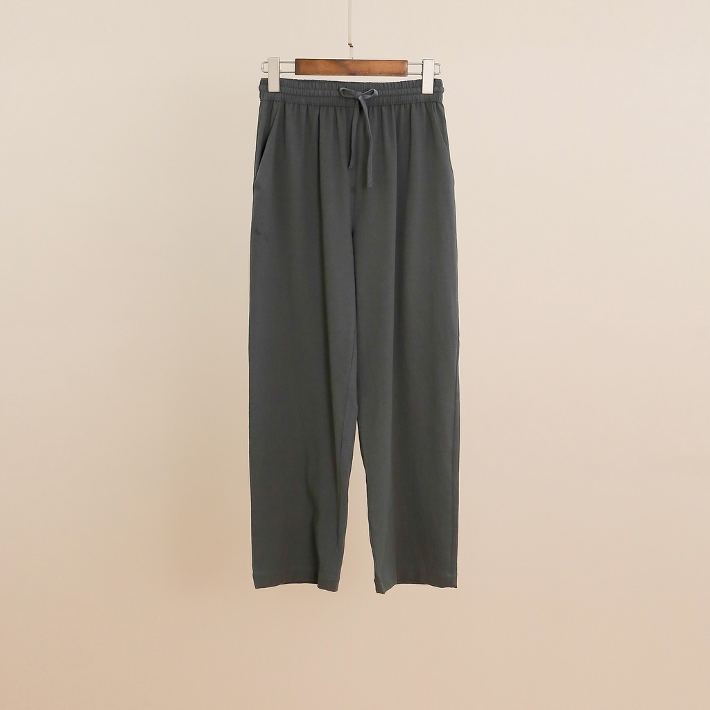 Quần pijama ống suông nữ mặc nhà MOMOJAMA chất đũi linen cao cấp M2898 | BigBuy360 - bigbuy360.vn