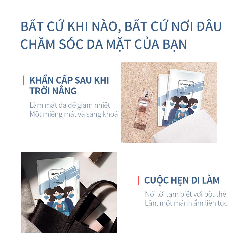 Set 5 Mặt Nạ Phục Hồi Soon Pure Cân Bằng Ẩm Dành Cho Da Nhạy Cảm/Mẹ Bầu 25ml | BigBuy360 - bigbuy360.vn