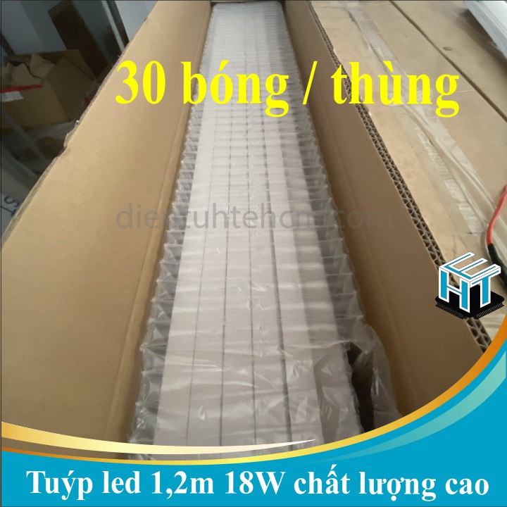 Bóng đèn tuyp led T8 1m2 18W,Thủy Tinh được trang bị công nghệ Led hiện đại hiện nay