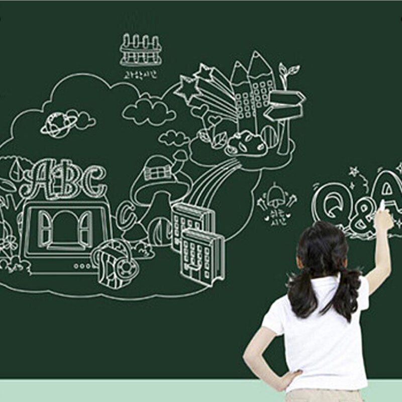 1 Bảng Đen Dán Tường 45x100cm Có Thể Tháo Rời