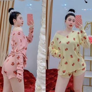 ĐỒ BỘ LỬNG,ĐỒ BỘ NGỐ LỬNG MẶC NHÀ,ĐỒ BỘ THUN MẶC NHÀ,ĐỒ NGỦ NỮ,ĐỒ NGỦ MẶC NHÀ, ĐỒ BỘ NGỦ GẤU NGỐ,ĐỒ BỘ NGẮN