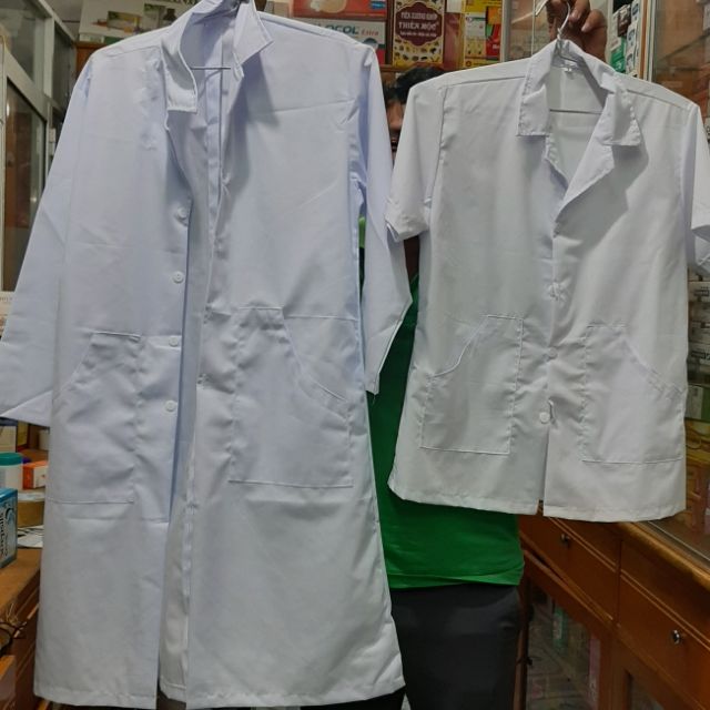 Áo blu / áo y tá / áo bác sĩ nam, nữ. dáng dài , ngắn