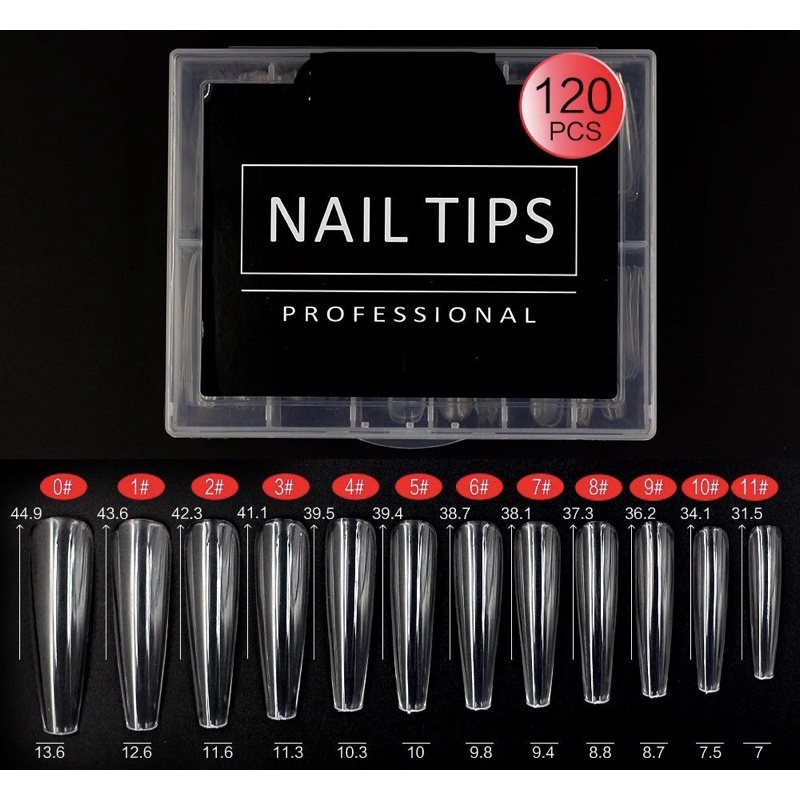 Móng up form thang dài NAIL TIPS