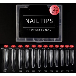 Móng up form thang dài nail tips