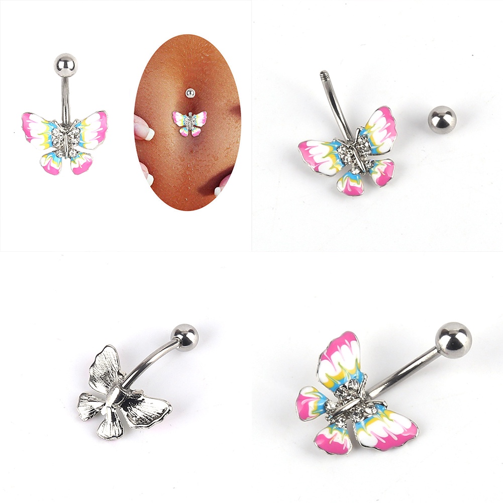 Khuyên RốN HìNh BướM ĐíNh Đá Xinh XắN