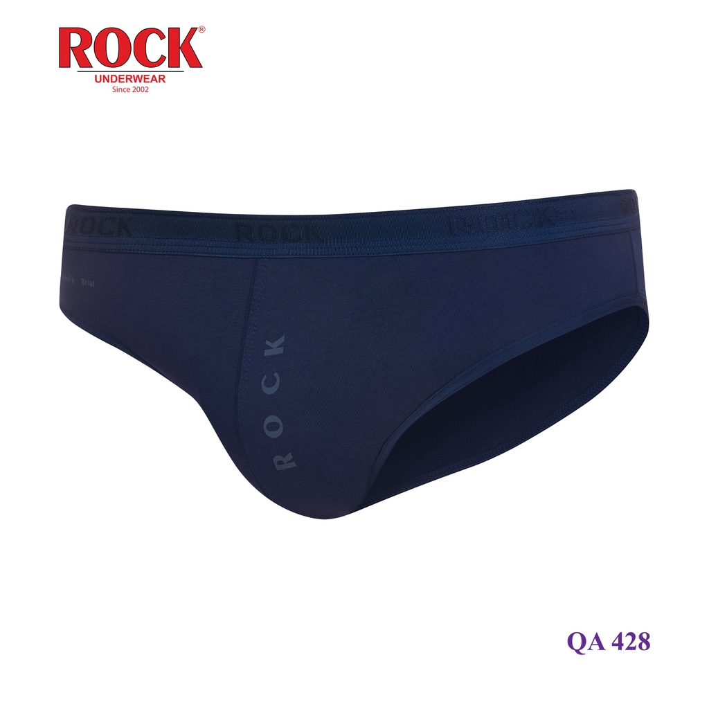 Quần lót nam cao cấp cotton 100% signature ROCK QA428 thấm hút tốt thoáng mát, thun nhỏ không cấn bụng, mạnh mẽ cá tính