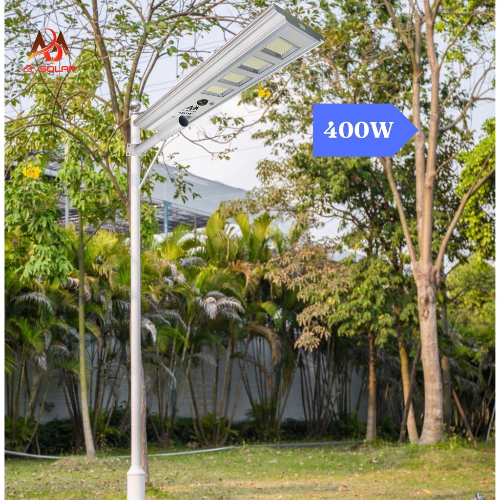[300W] Đèn Năng Lượng Mặt Trời, Đèn Đường, Sân Vườn, Nhốm Đúc Nguyên Khối Cao Cấp, Chống Nước- ABM SOLAR