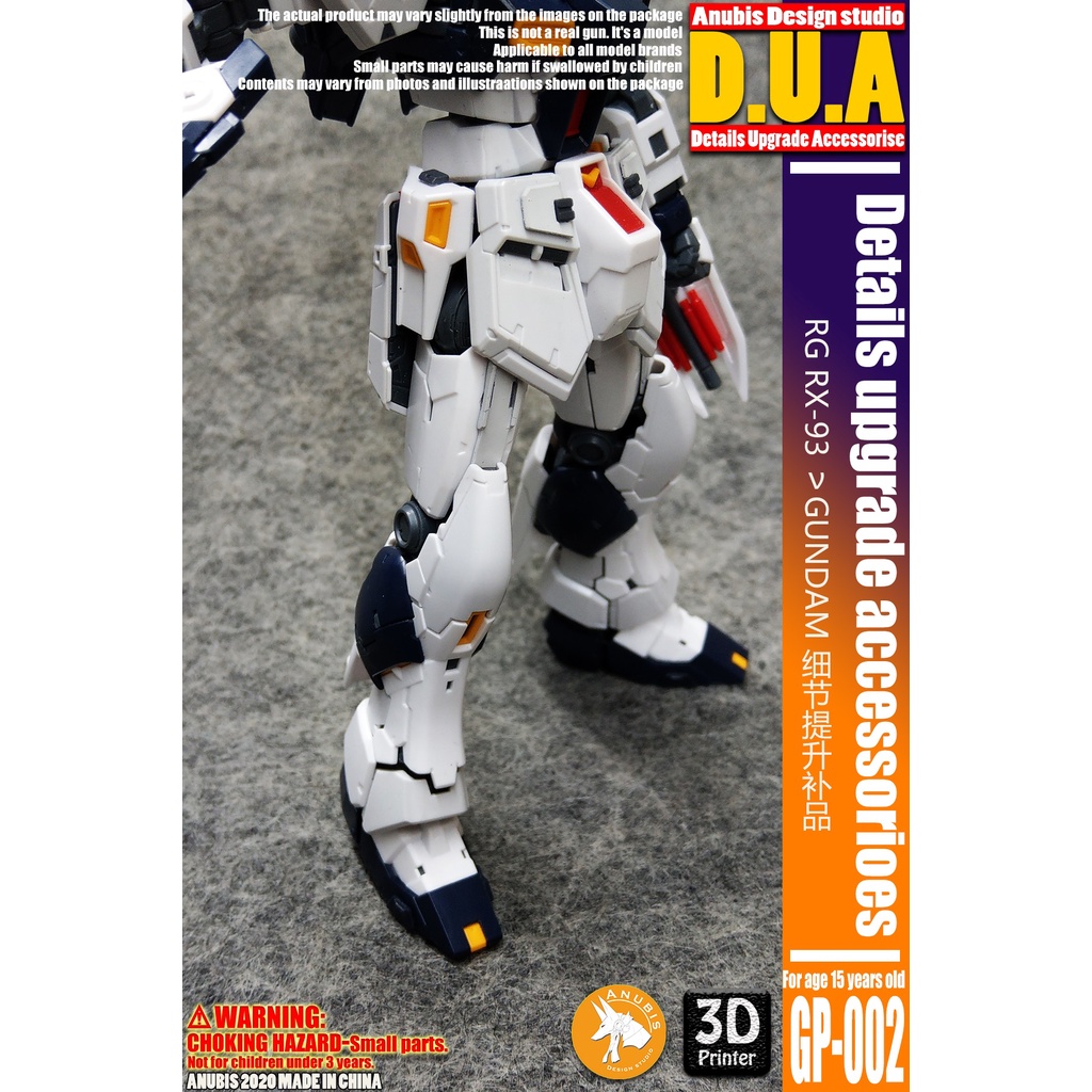 Phụ kiện mod ANUBIS - Chi tiết nhựa mô hình in 3D cho RG 1/144 NU