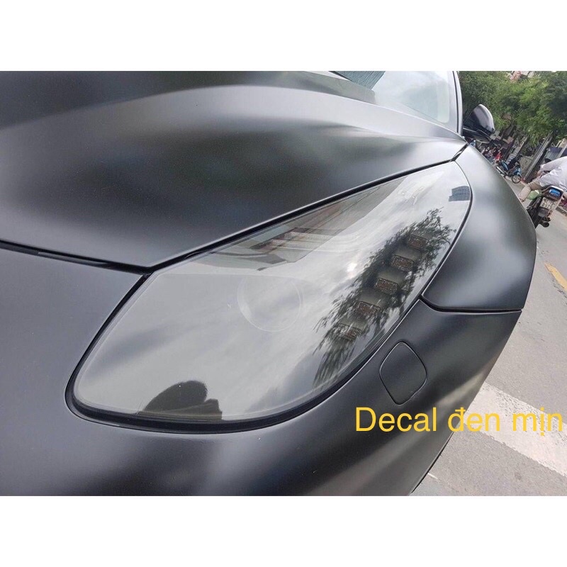 Combo 5 mét decal đen trơn mịn dán oto xe máy điện thoại laptop vali…